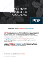 Barroco X Arcadismo