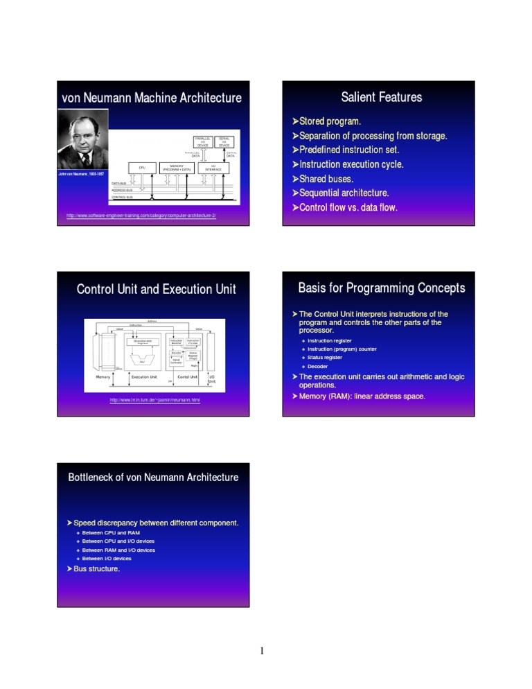 von Neumann Architecture Overview | PDF