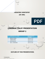 Cerebral Palsy and Its Implications in Dentistry