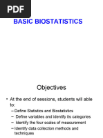 Introduction to Biostatistics Basics | PDF