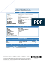 Oficina Judicial Virtual: Certificado de Envío de Escrito