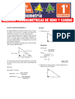 Razones Trigonometricas de Seno y Coseno para Primer Grado de Secundaria