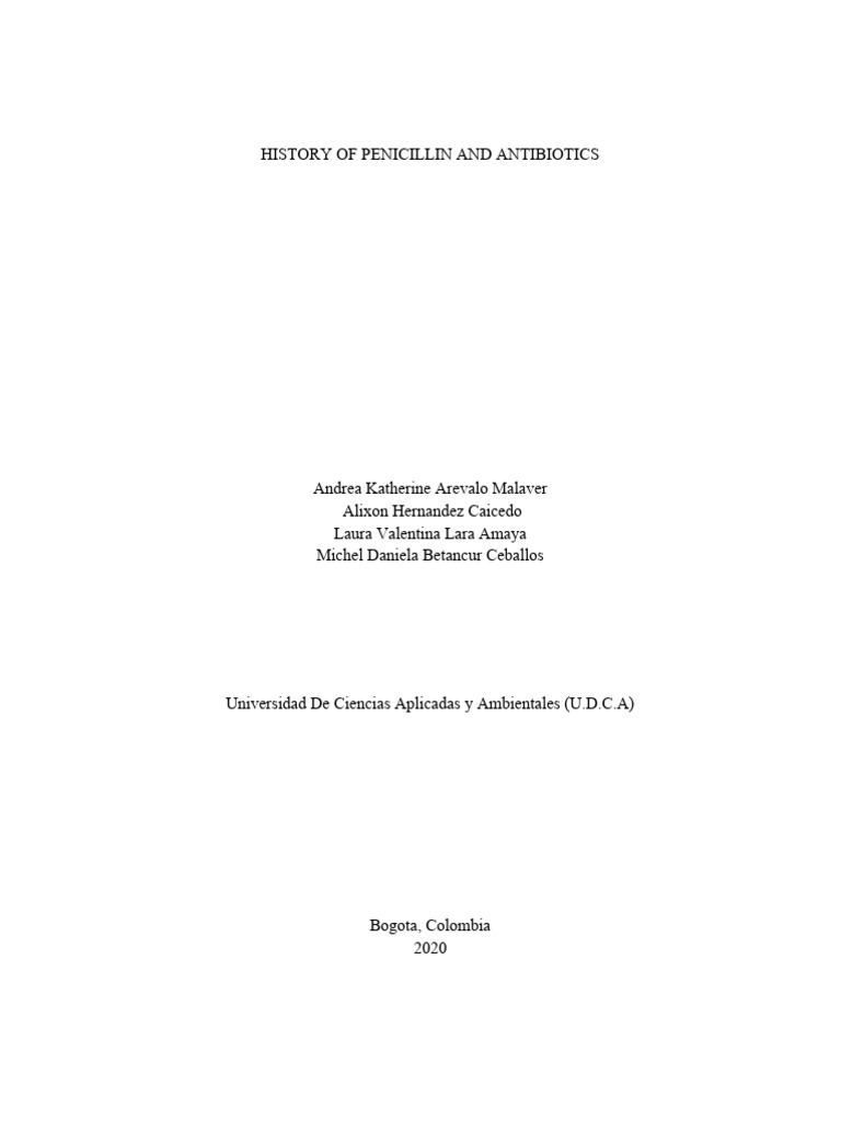 Penicillin: History and Impact on Medicine | PDF | Penicillin | Infection