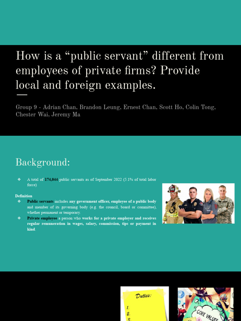 Public vs. Private Sector Roles | PDF | Civil Service | Employment
