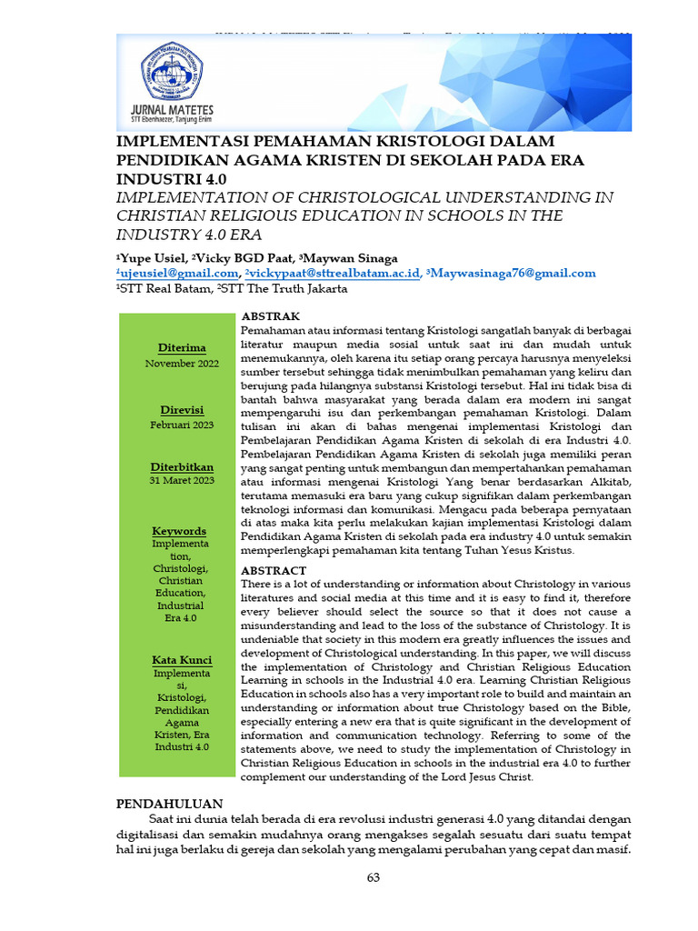 Sistematisasi Khotbah Kristen dalam Struktur Pemahaman
