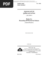 Rules For Rounding Off Numerical Values: Indian Standard