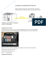 Comunicación de NJ-501 con varariador de velocidad MX2 por EtherCAT