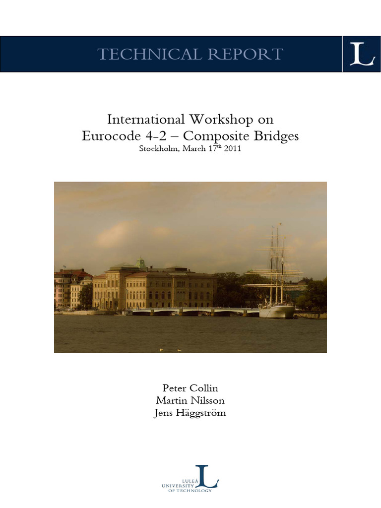 Eurocode 4-2 Workshop Report: Composite Bridges | PDF | Beam (Structure ...