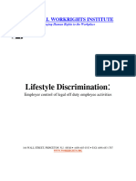 Lifestyle Discrimination