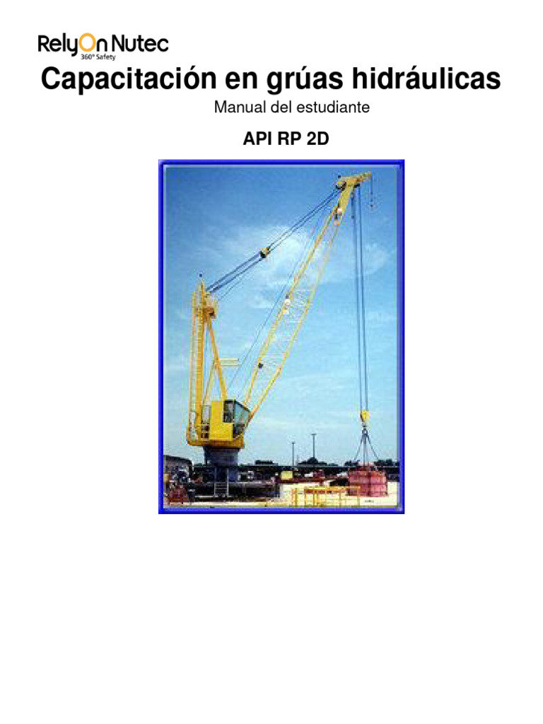 Operador de Grúa Apr RP 2d Manual Del Estudiante | Descargar gratis PDF ...