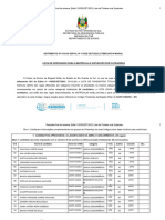 Aditamento N 014 Ao Edital N 115 de Det 2023 CTBM Santa Maria Lista de Aprovados para A Matricula e Suplentes Por Categorias