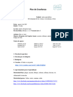 Plan de Enseñanza (Parte 1) Agosto 4-2019