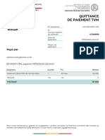 Quittance de Paiement TVM: Payé Par