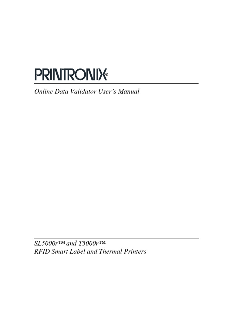 Printronix validador de bc pdf electromagnetic interference barcode