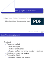 Unemployment (Chapter 15 of Mankiw) : IBE201 Principles of Macroeconomics, Sophia University FLA