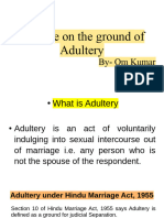 Divorce On The Ground of Adultery 1