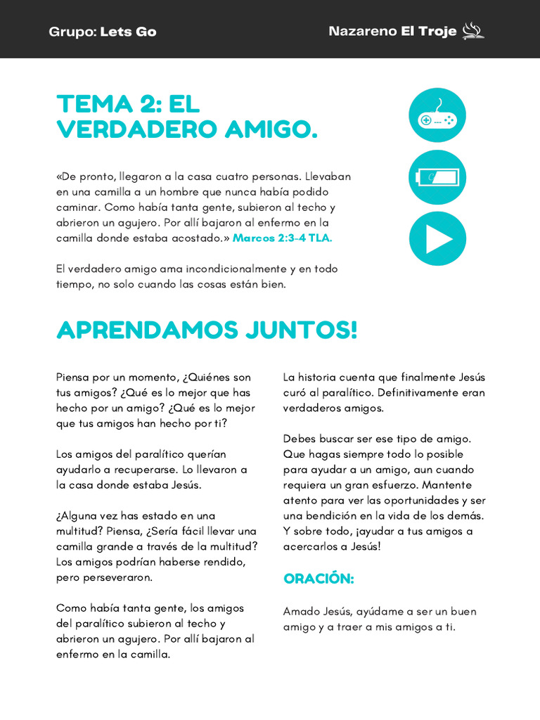 El Verdadero Amigo Lets Go PDF