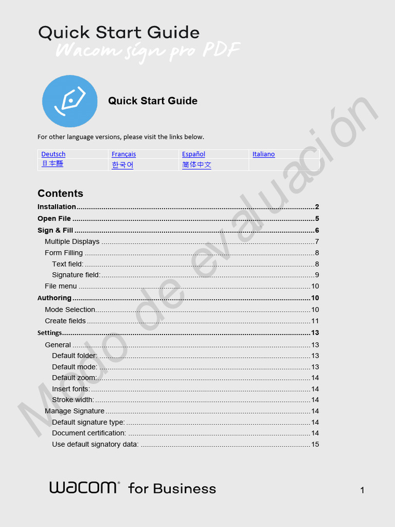 Sign Pro PDF Quick Start Guide | PDF | Public Key Certificate ...
