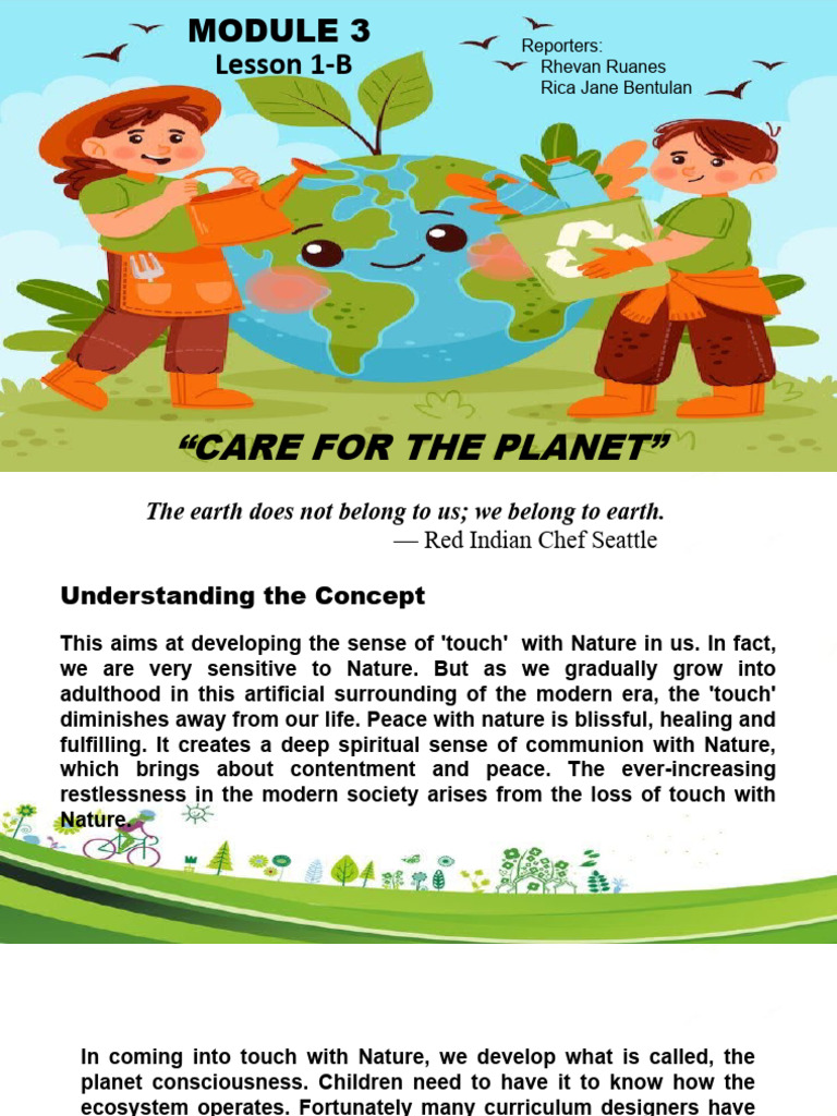 Kids as Earth Crusaders PDF Nature Earth