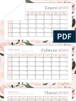 Calendario Anual 2024 Floral Elegante Blanco y Rosa - 20240120 - 112844 - 0000