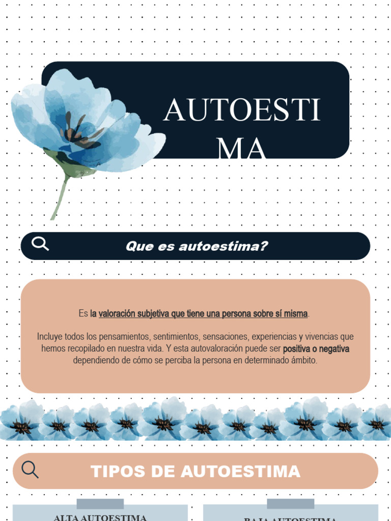 Tipos y Mejora de la Autoestima | PDF | Autoestima | Psicología Social