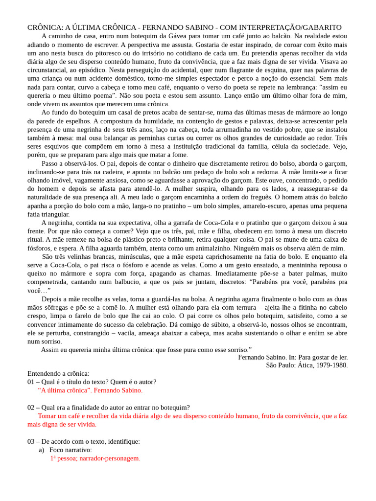 Interpretação de 