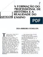 A formação profissional de história