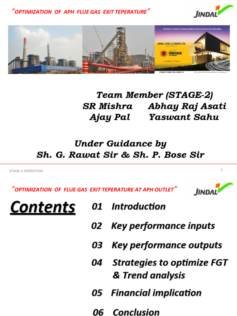 Presentation On Fgt Optimisation Pdf Gases Combustion