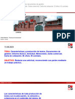 N° 4 Características de La Producción de Textos, Solicitud, Carta Comercial, Oficio, Contrato