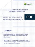 Consideraciones Legales de La Seguridad Informatica