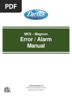 MCS-Magnum Error Alarm Manual