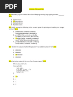 PSUC Sessional-1 Oct 22 Scheme of Evaluation