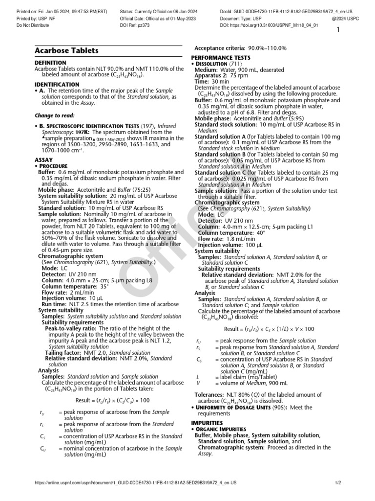 gabapentin monograph usp