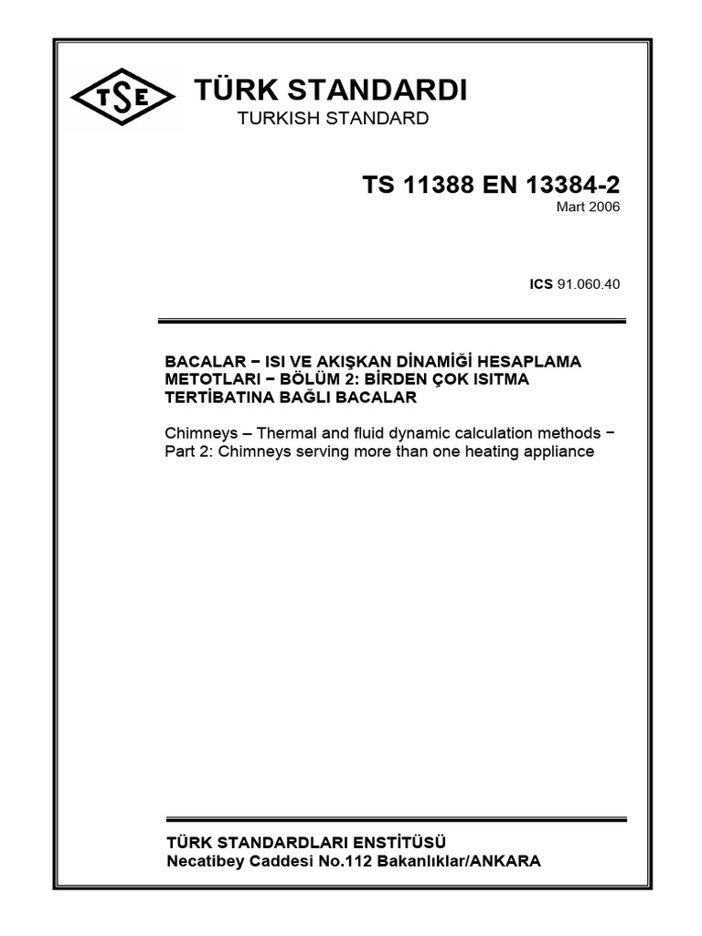 TS 11388 Bacalar-Isı Ve Akışkan Dinamiği Hesaplama Metotları Bölüm2 ...