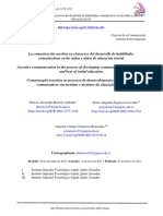 La Comunicación Asertiva en El Proceso Del Desarrollo de Habilidades Comunicativas en Las Niñas y Niños de Educación Inicial