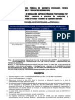 Convocatoria Pública de Docentes Policiales - Periodo Integracion 2023 I