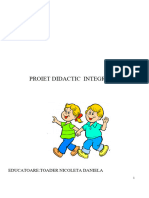 Proiet Didactic Integrat: Educatoare:Toader Nicoleta Daniela