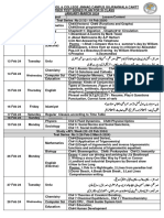 Revised XI Test Series Plan 2023-24