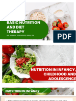 Nutrition in Infancy Childhood Adolescence