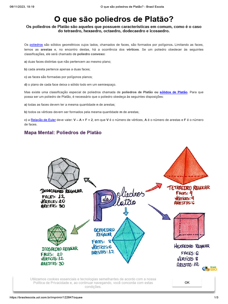 Poliedros de Platão | PDF, image size:768x1024