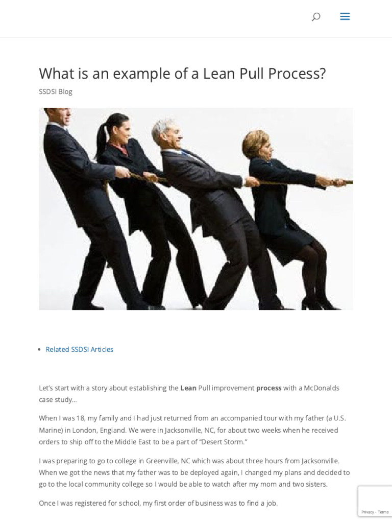 What Is An Example of A Lean Pull Process | PDF | Six Sigma | Hamburgers