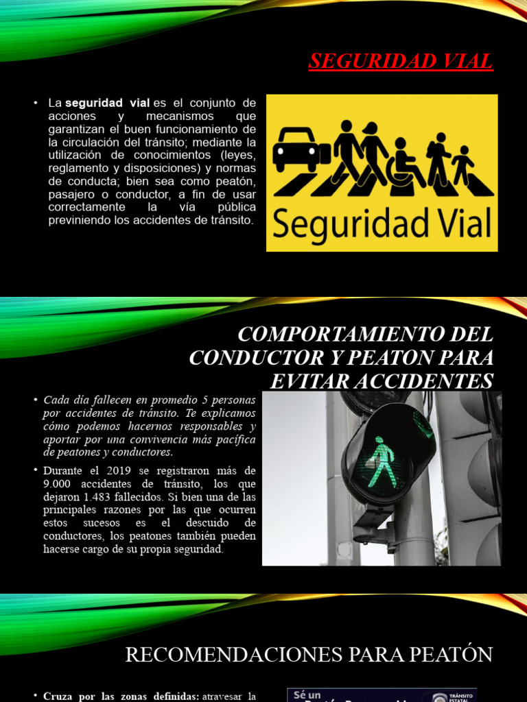 Comportamiento Del Peaton Y Conductor Pdf