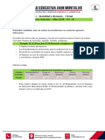 Ciencias Naturales - 10mo EGB - U2 - S1: C11 - Modalidad A Distancia - Virtual