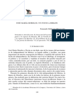 S: I. Introducción. II. Situación Del Movimiento Insur-V. Los Juicios de Morelos. VI. La Ejecución. VII. Bibliografía