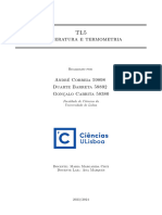 TL5 Temperatura e Termometria: Andr e Correia 59898 Duarte Barreta 59892 Gonc Alo Cabrita 58380