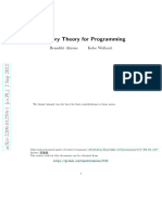 Category Theory For Programming