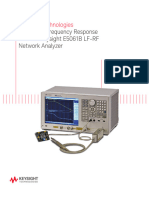Frequency Response Measurement - E5061B LF-RF Network Analyzer