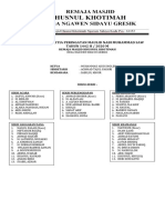 Maulid Nabi 2020 - Lampiran 1 - Susunan Kepanitia