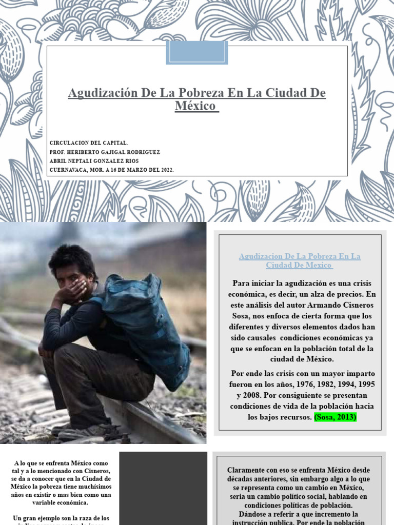 Agudización de La Pobreza en La Ciudad de | PDF | Pobreza | Pobreza e ...