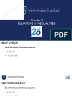 P1 - CH 3 - Equations and Inequalities